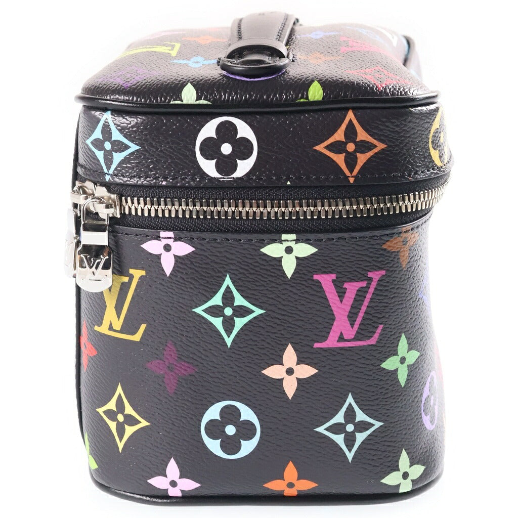 LOUIS VUITTON(ルイヴィトン) LV×TM モノグラム マルチカラー ニース ミニ バニティバッグ ハンドバッグ ブラック PVC×レザー M13747 ICタイプ