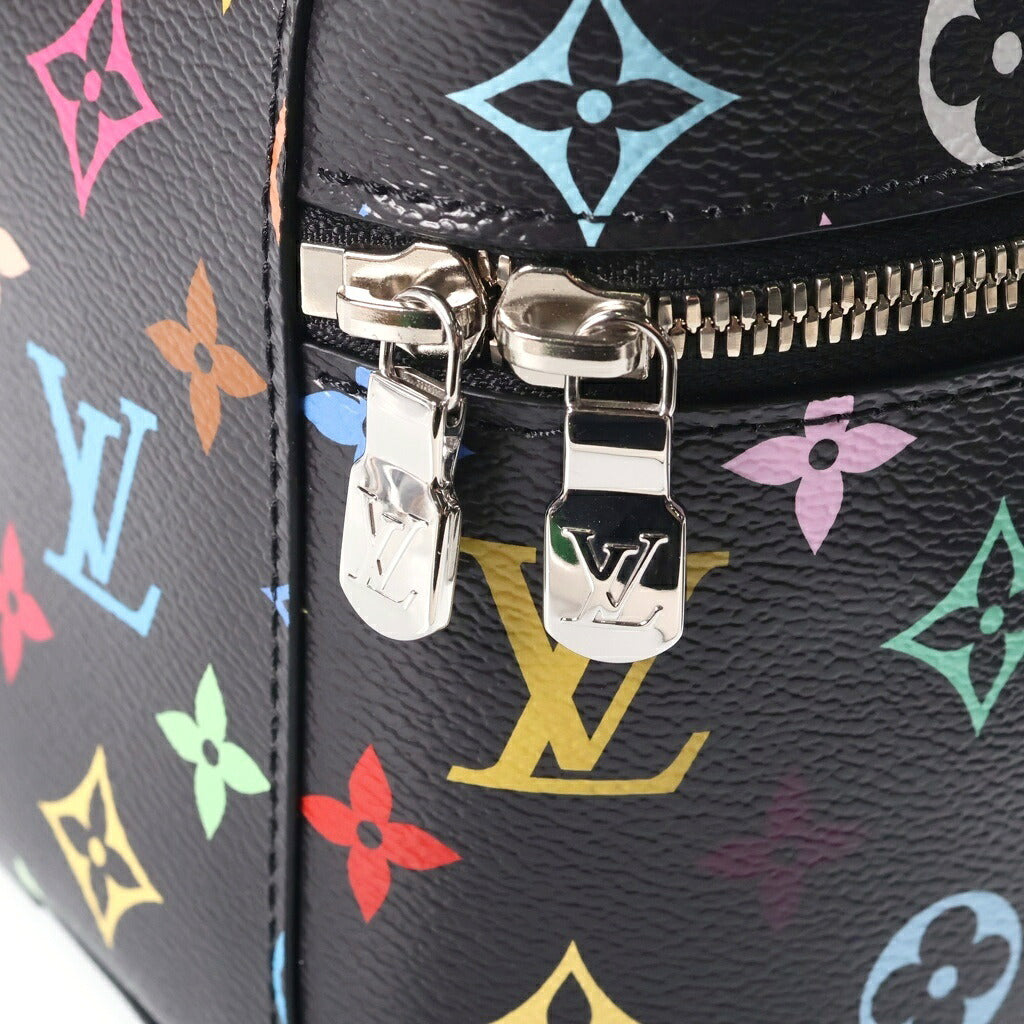 LOUIS VUITTON(ルイヴィトン) LV×TM モノグラム マルチカラー ニース ミニ バニティバッグ ハンドバッグ ブラック PVC×レザー M13747 ICタイプ