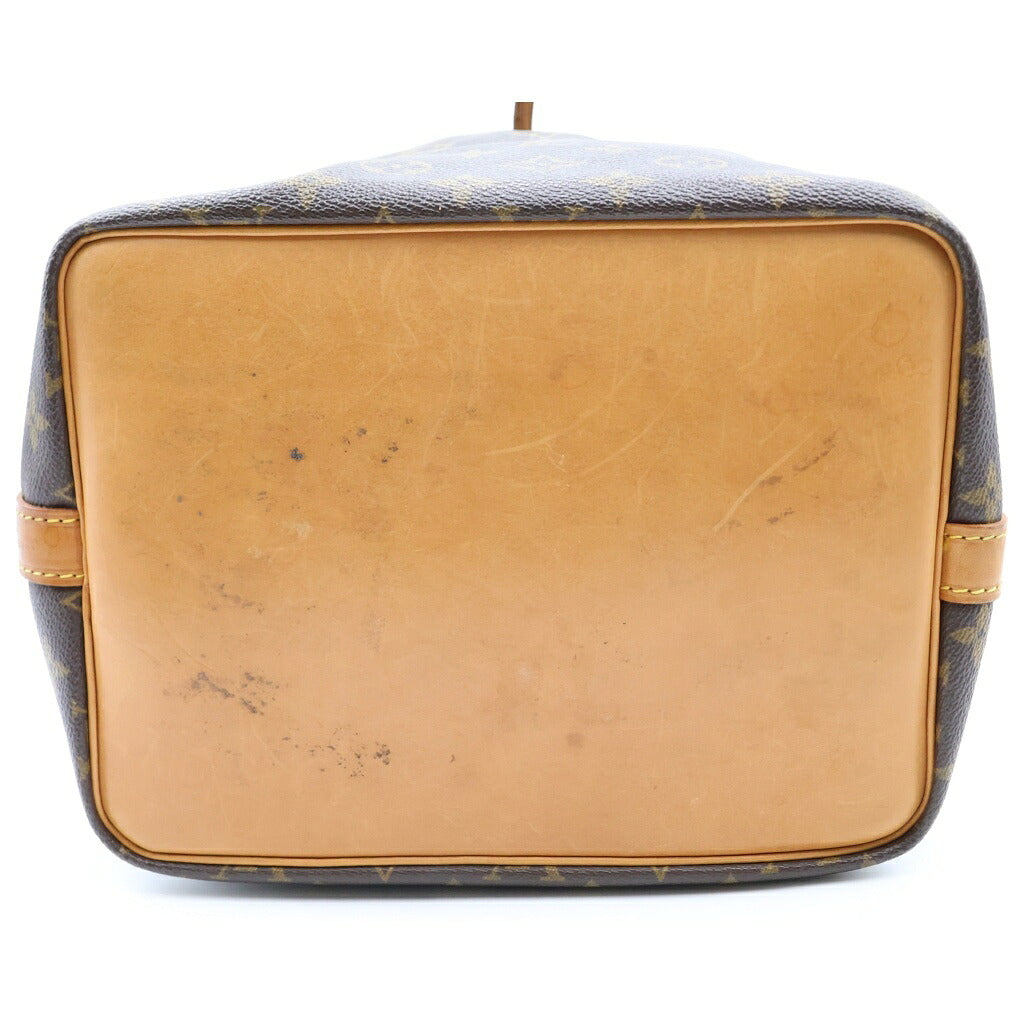 LOUIS VUITTON(ルイヴィトン) モノグラム プチノエ トートバッグ ワンショルダーバッグ ブラウン レザー×PVC M42226 ゴールド金具