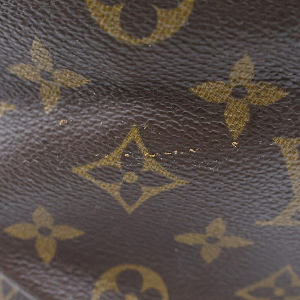 LOUIS VUITTON(ルイヴィトン) モノグラム プチノエ トートバッグ ワンショルダーバッグ ブラウン レザー×PVC M42226 ゴールド金具