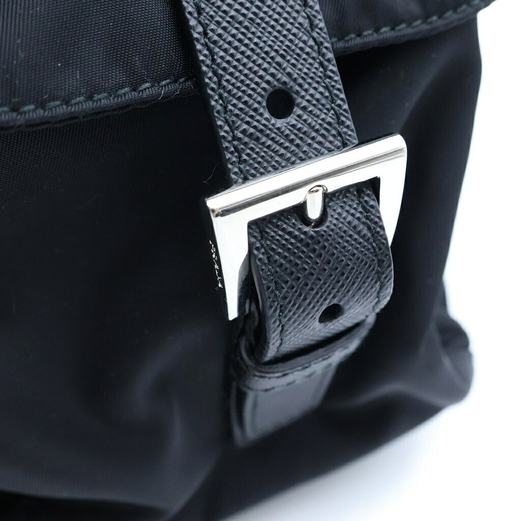 PRADA(プラダ) Re-Nyion トライアングルロゴ バックパック リュックサック ミディアム ブラック ナイロン 1BZ811