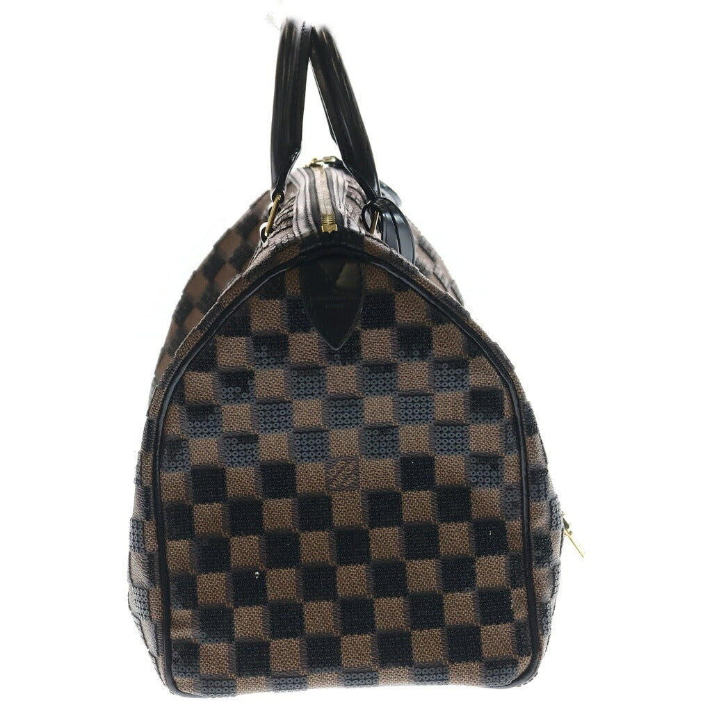 LOUIS VUITTON(ルイヴィトン) ダミエ パイエット スピーディ30 ハンドバッグ ミニボストンバッグ ブラウン×ブラック PVC×レザー スパンコール N41262