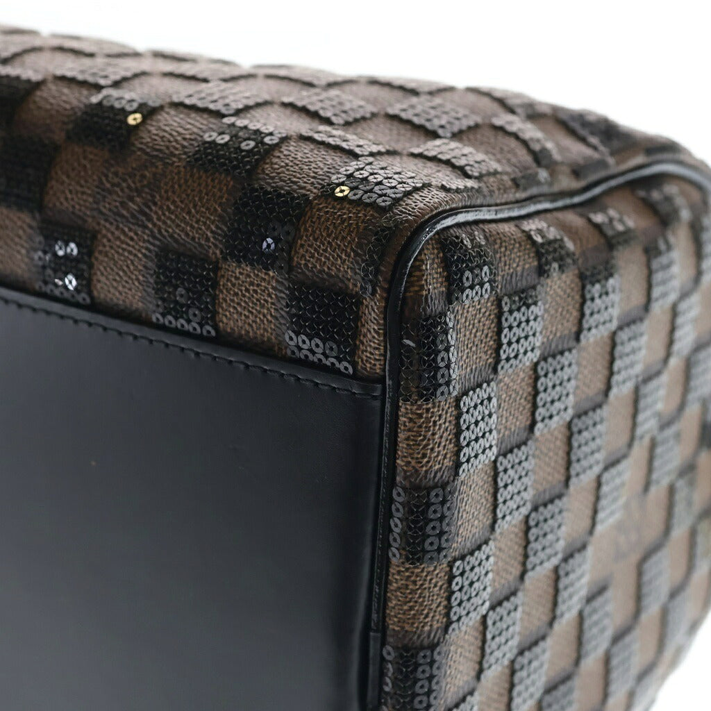 LOUIS VUITTON(ルイヴィトン) ダミエ パイエット スピーディ30 ハンドバッグ ミニボストンバッグ ブラウン×ブラック PVC×レザー スパンコール N41262
