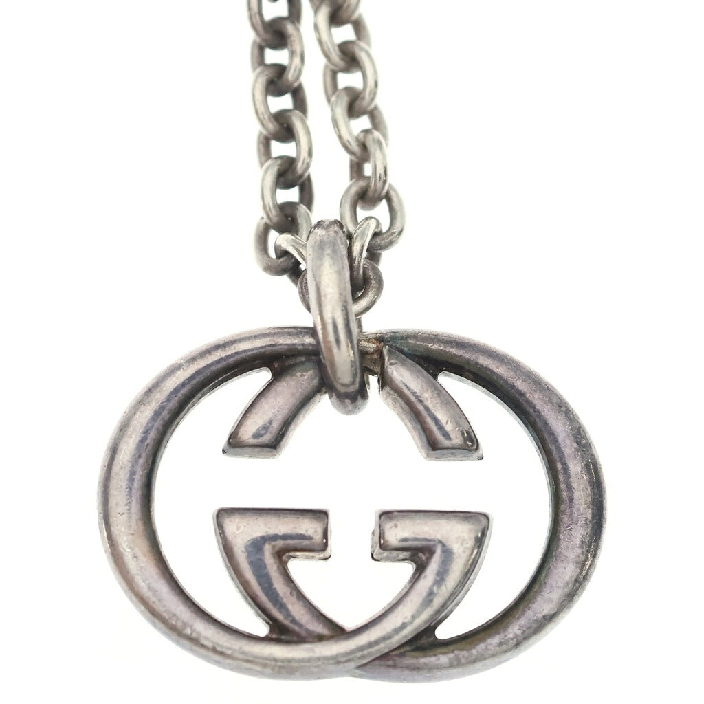 GUCCI(グッチ) インターロッキング ネックレス ペンダント チェーン シルバー