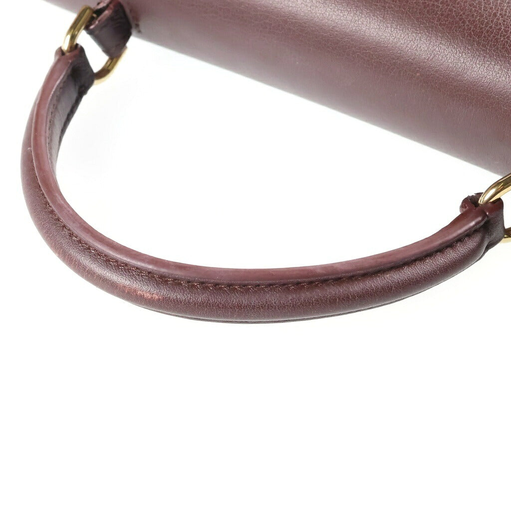 CELINE(セリーヌ) ティーン ニノ 2WAYハンドバッグ ショルダーバッグ ブラウン レザー ゴールド金具