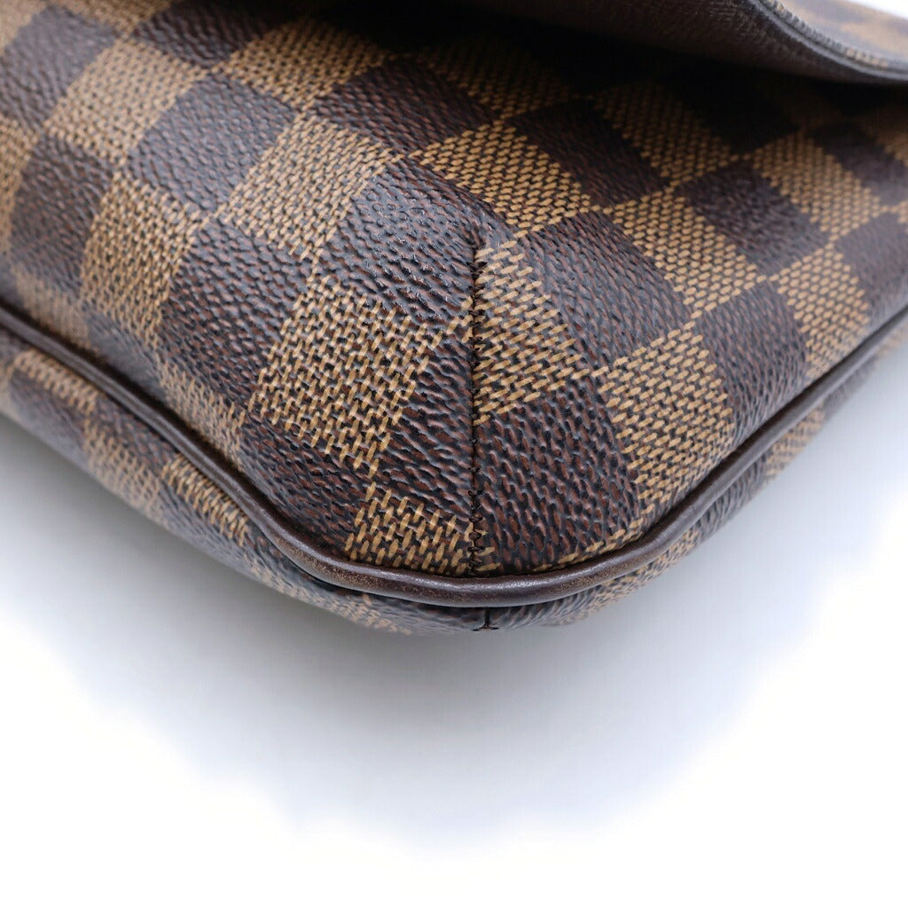 LOUIS VUITTON(ルイヴィトン) ダミエ エベヌ ミュゼットタンゴ ショート ハンドバッグ ワンショルダーバッグ ブラウン PVC×レザー N51255