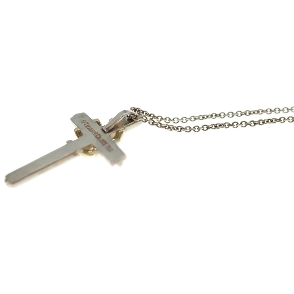 TIFFANY & Co.(ティファニー) クロス ネックレス シルバー ゴールド SV925/YG750