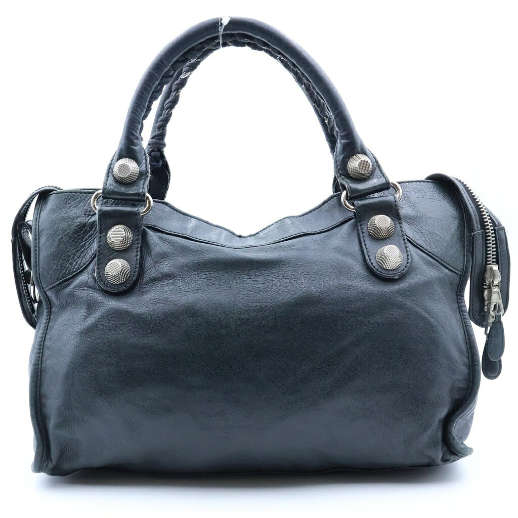 BALENCIAGA(バレンシアガ) ザ・ジャイアント シティ ハンドバッグ ショルダーバッグ ブラック レザー 173084