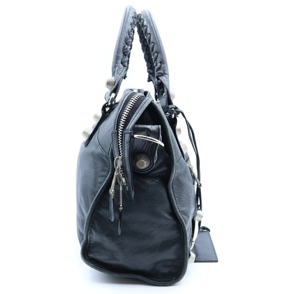 BALENCIAGA(バレンシアガ) ザ・ジャイアント シティ ハンドバッグ ショルダーバッグ ブラック レザー 173084