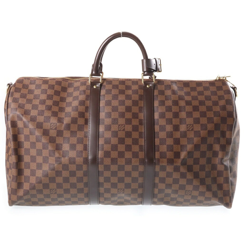LOUIS VUITTON(ルイヴィトン) キーポル55 バンドリエール ボストンバッグ ショルダーバッグ ハンドバッグ 2way ダミエ PVCレザー ブラウン N41414