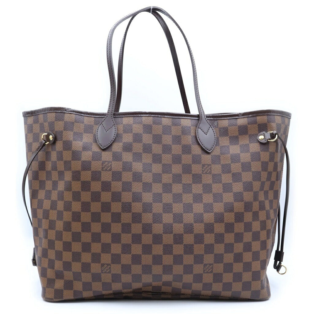 LOUIS VUITTON(ルイヴィトン) ダミエ ネヴァーフルGM ハンドバッグ トートバッグ ブラウン レザー N51106 ゴールド金具