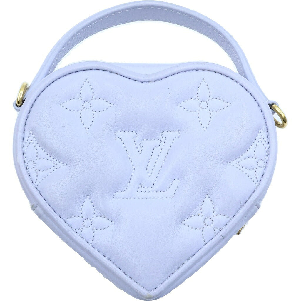 LOUIS VUITTON(ルイヴィトン) LV ポップマイハート・ポーチ 2WAYチェーンショルダーバッグ ハンドバッグ ライトパープル レザー M82041 ゴールド金具