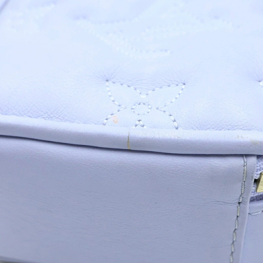 LOUIS VUITTON(ルイヴィトン) LV ポップマイハート・ポーチ 2WAYチェーンショルダーバッグ ハンドバッグ ライトパープル レザー M82041 ゴールド金具