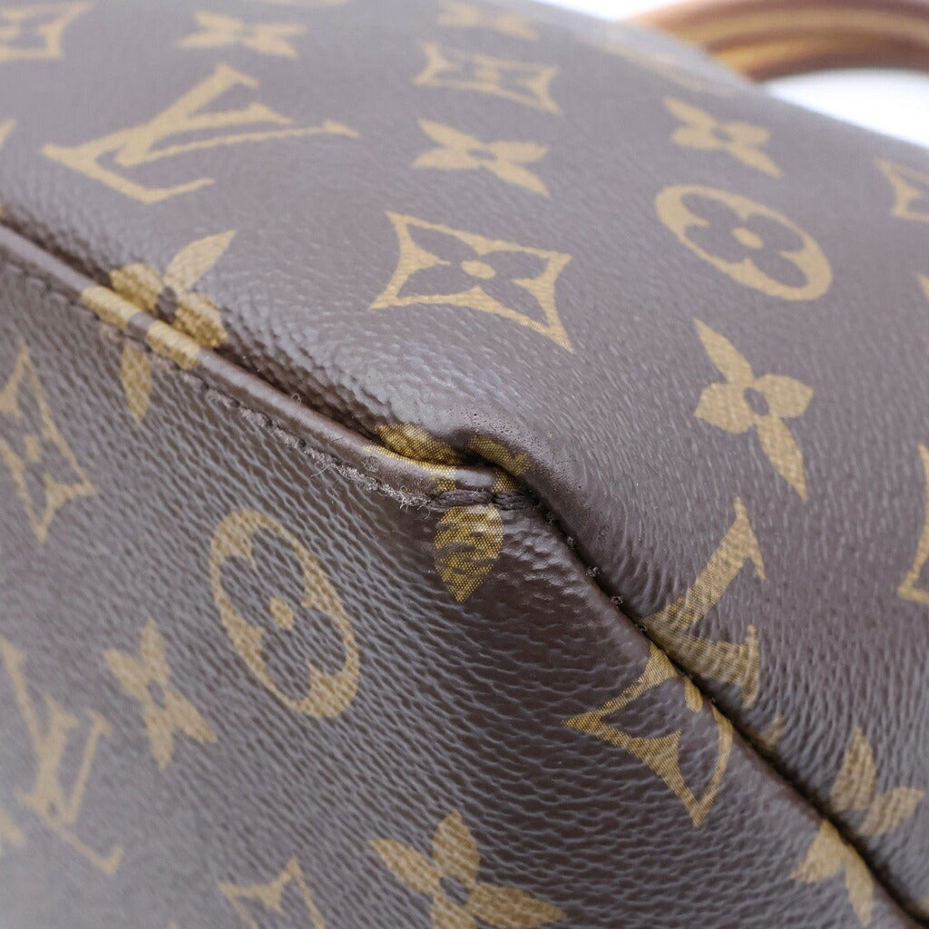 LOUIS VUITTON(ルイヴィトン) モノグラム プティパレPM ハンドバッグ ショルダーバッグ ブラウン レザー×PVC M45900 ゴールド金具