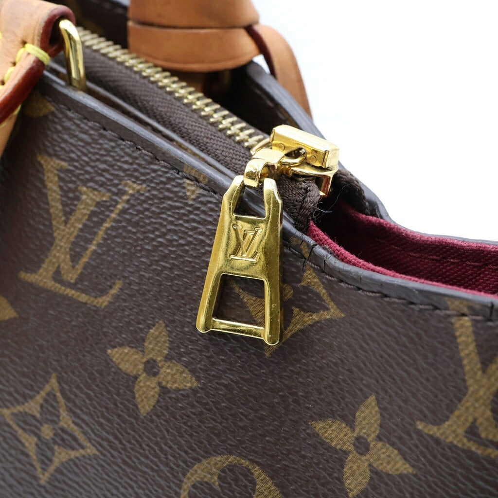 LOUIS VUITTON(ルイヴィトン) モノグラム プティパレPM ハンドバッグ ショルダーバッグ ブラウン レザー×PVC M45900 ゴールド金具