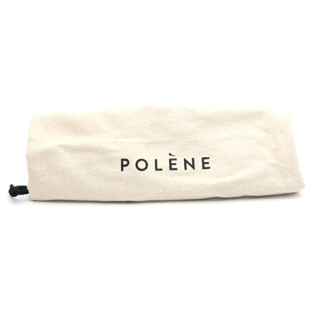 Polene(ポレーヌ) カヌレ 2WAYハンドバッグ ショルダーバッグ ブラウン レザー ゴールド金具