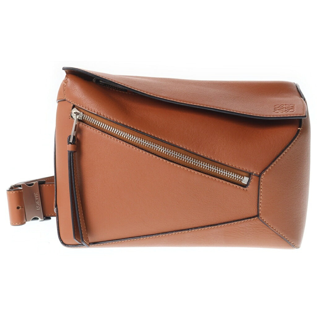 LOEWE(ロエベ) パズル バムバッグ ショルダーバッグ ブラウン レザー B510U89X02