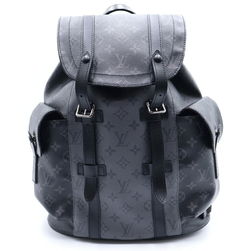 LOUIS VUITTON(ルイヴィトン) モノグラム エクリプス リバース クリストファーMM リュックサック バックパック ブラック PVC×レザー M45419 ICタイプ