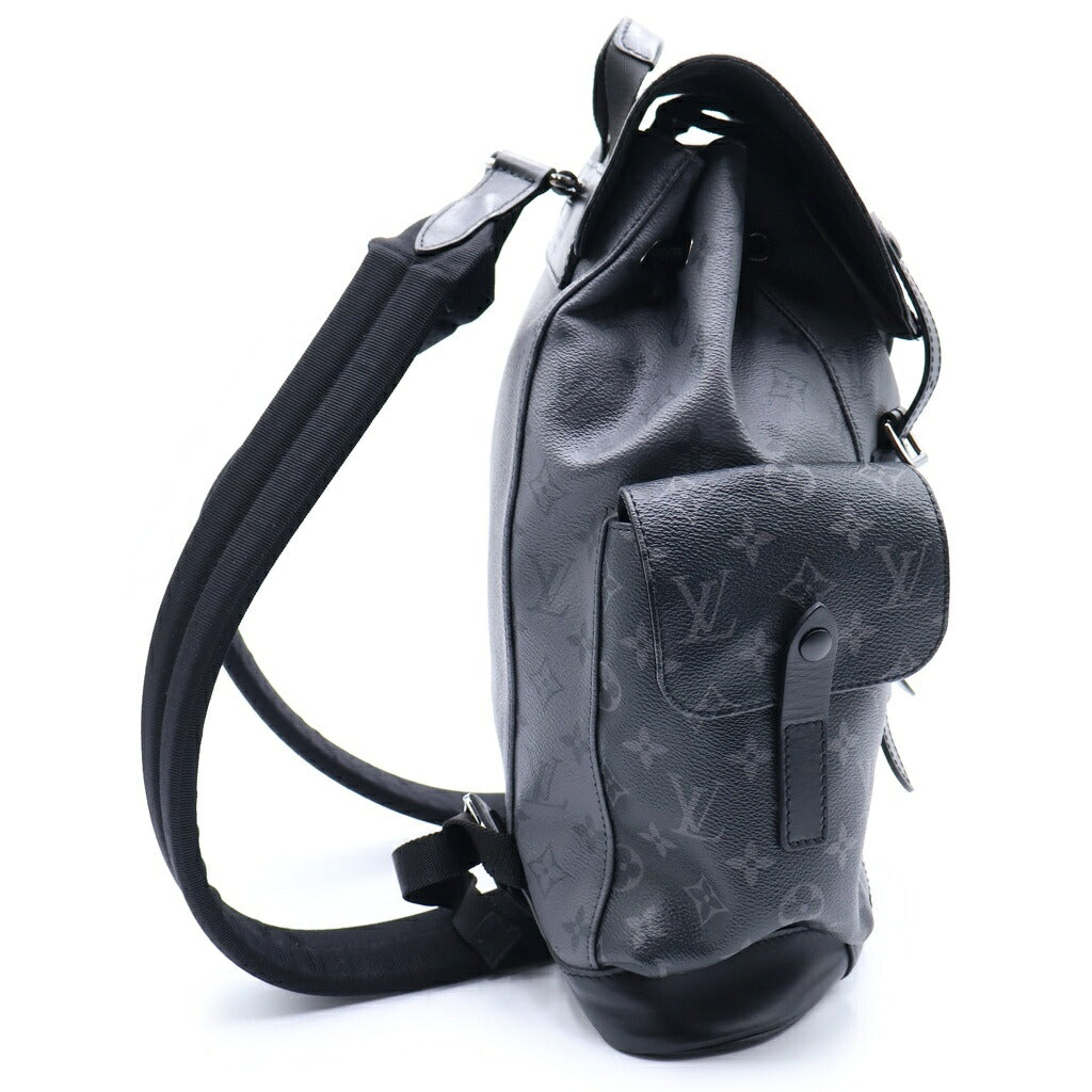 LOUIS VUITTON(ルイヴィトン) モノグラム エクリプス リバース クリストファーMM リュックサック バックパック ブラック PVC×レザー M45419 ICタイプ