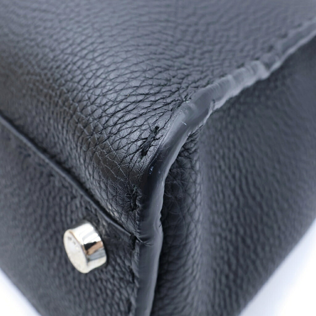 FENDI(フェンディ) ピーカブー セレリア ミディアム 2WAY ショルダーバッグ ハンドバッグ ブラック レザー 8BN290