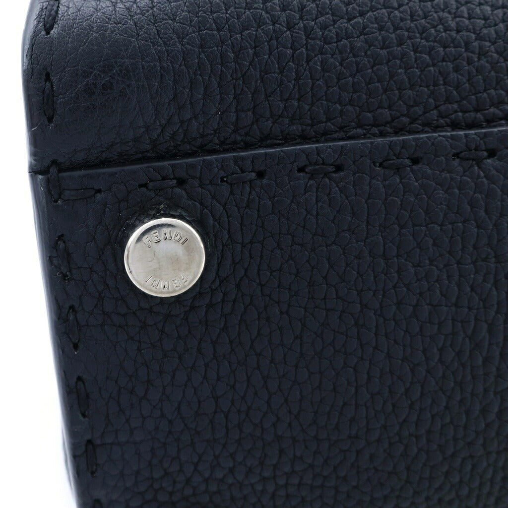 FENDI(フェンディ) ピーカブー セレリア ミディアム 2WAY ショルダーバッグ ハンドバッグ ブラック レザー 8BN290