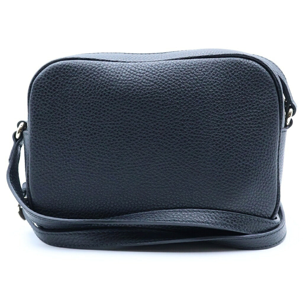 GUCCI(グッチ) ソーホー インターロッキングG スモール ディスコ バッグ ブラック ゴールド金具 722319