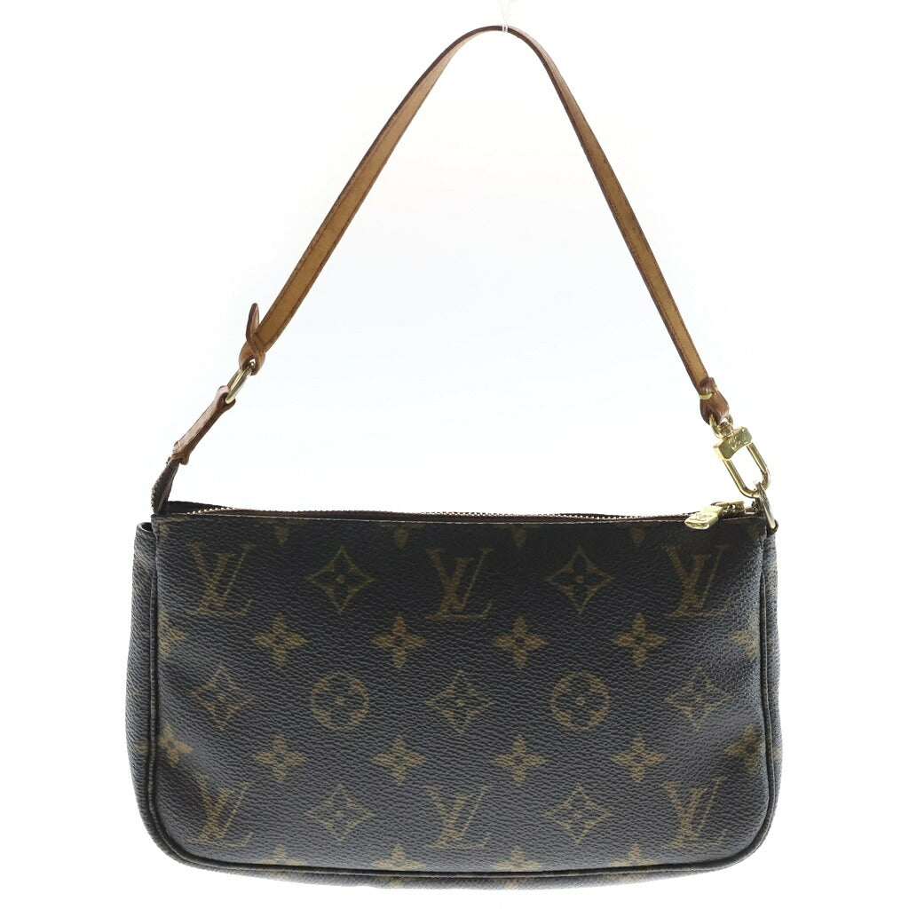 LOUIS VUITTON(ルイヴィトン) モノグラム ポシェットアクセソワール ハンドバッグ ポーチ ブラウン PVC×レザー M51980