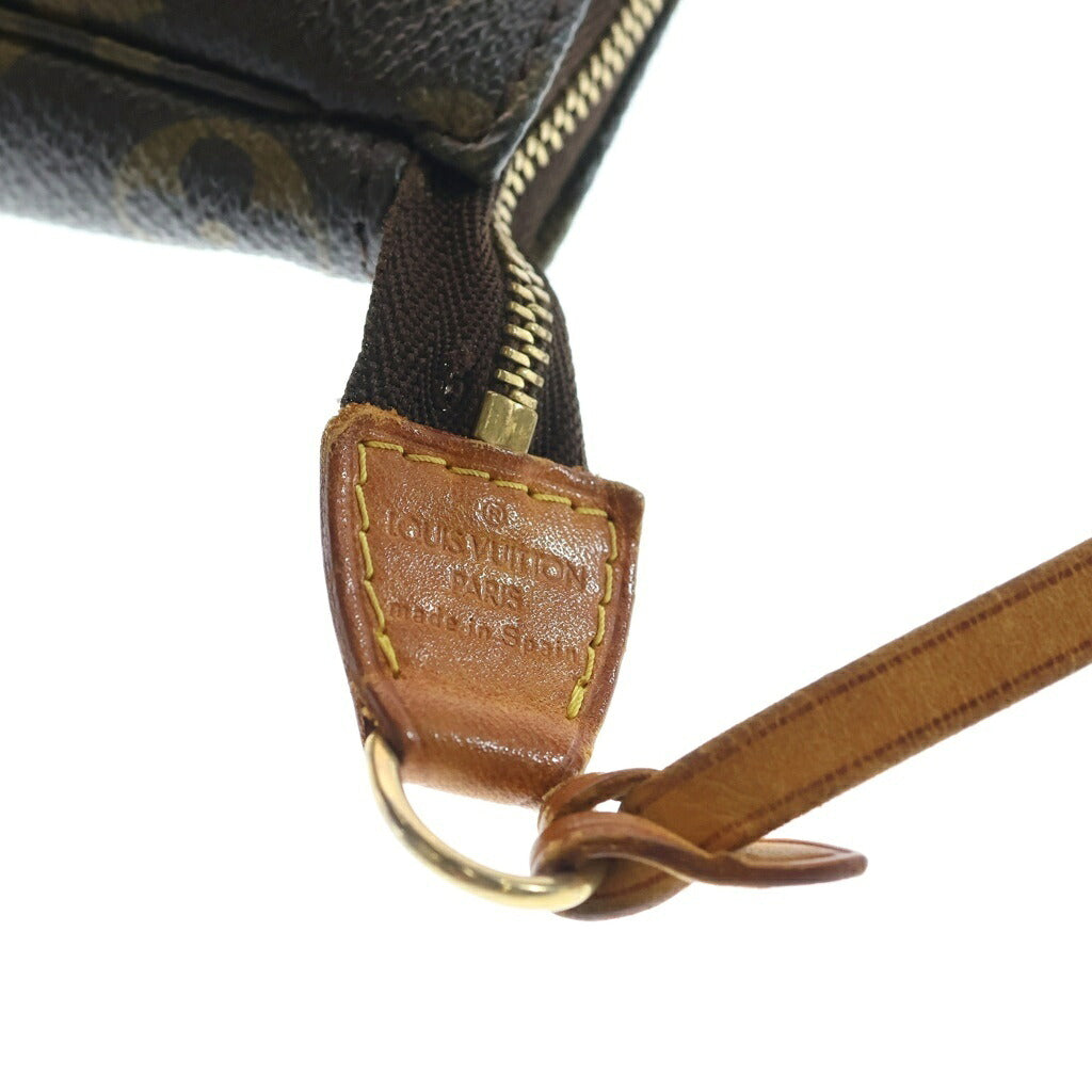 LOUIS VUITTON(ルイヴィトン) モノグラム ポシェットアクセソワール ハンドバッグ ポーチ ブラウン PVC×レザー M51980