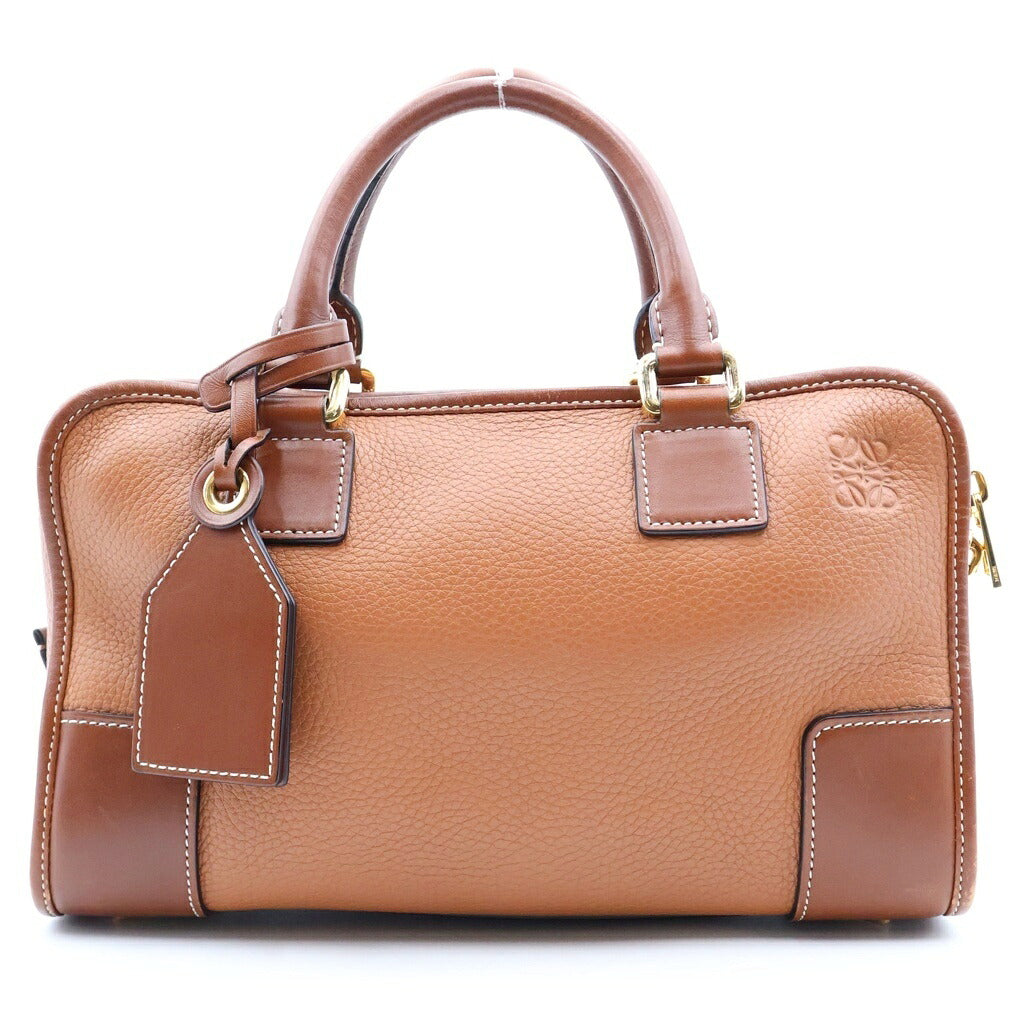LOEWE(ロエベ) アマソナ28 ハンドバッグ ショルダーバッグ 2WAY レザー ブラウン 352.30.N03