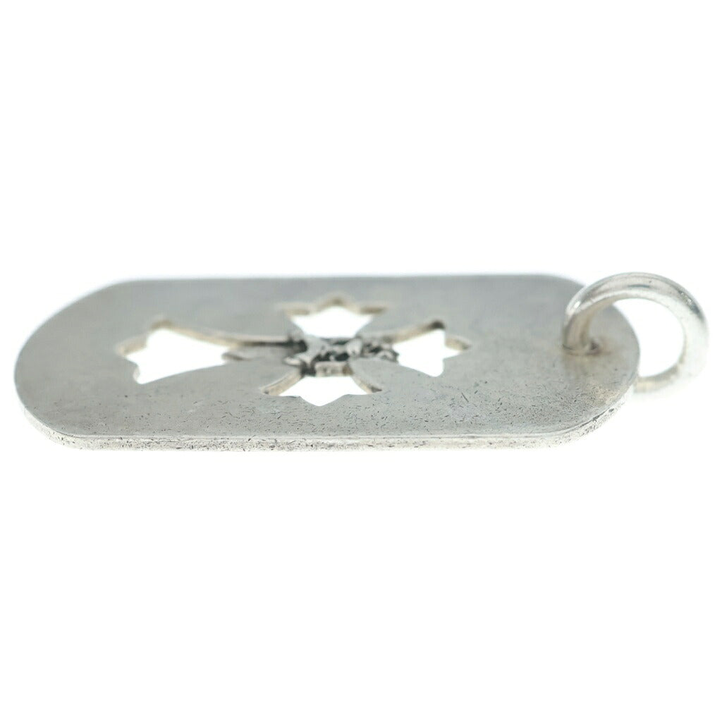 CHROME HEARTS(クロムハーツ) D TAG LRG CRS DAG クロスダガードッグタグ ネックレストップ シルバー