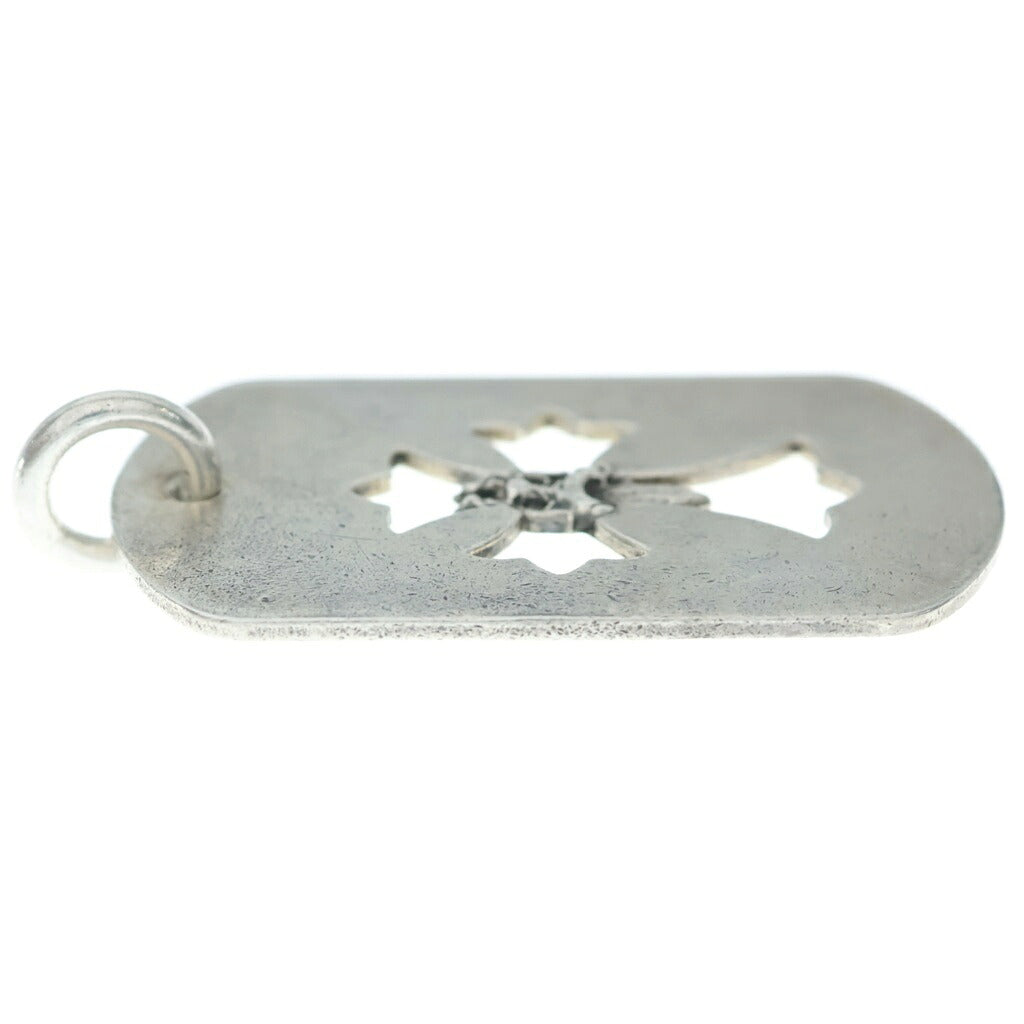 CHROME HEARTS(クロムハーツ) D TAG LRG CRS DAG クロスダガードッグタグ ネックレストップ シルバー