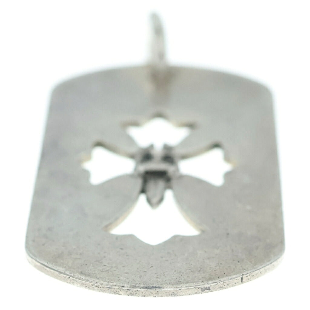 CHROME HEARTS(クロムハーツ) D TAG LRG CRS DAG クロスダガードッグタグ ネックレストップ シルバー