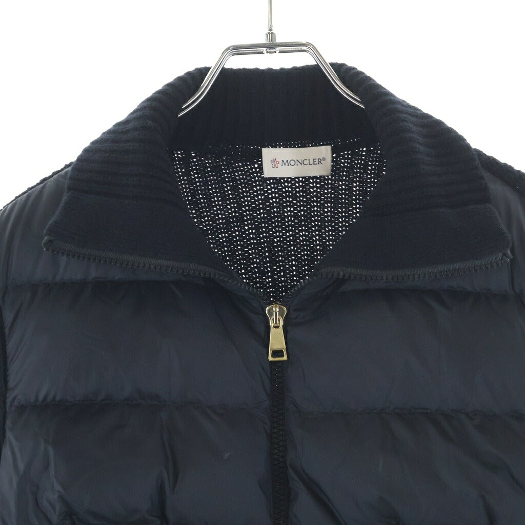 MONCLER(モンクレール) cardigan tricot ダウンジャケット カーディガン ブラック ダウン/ウール J20939B00033