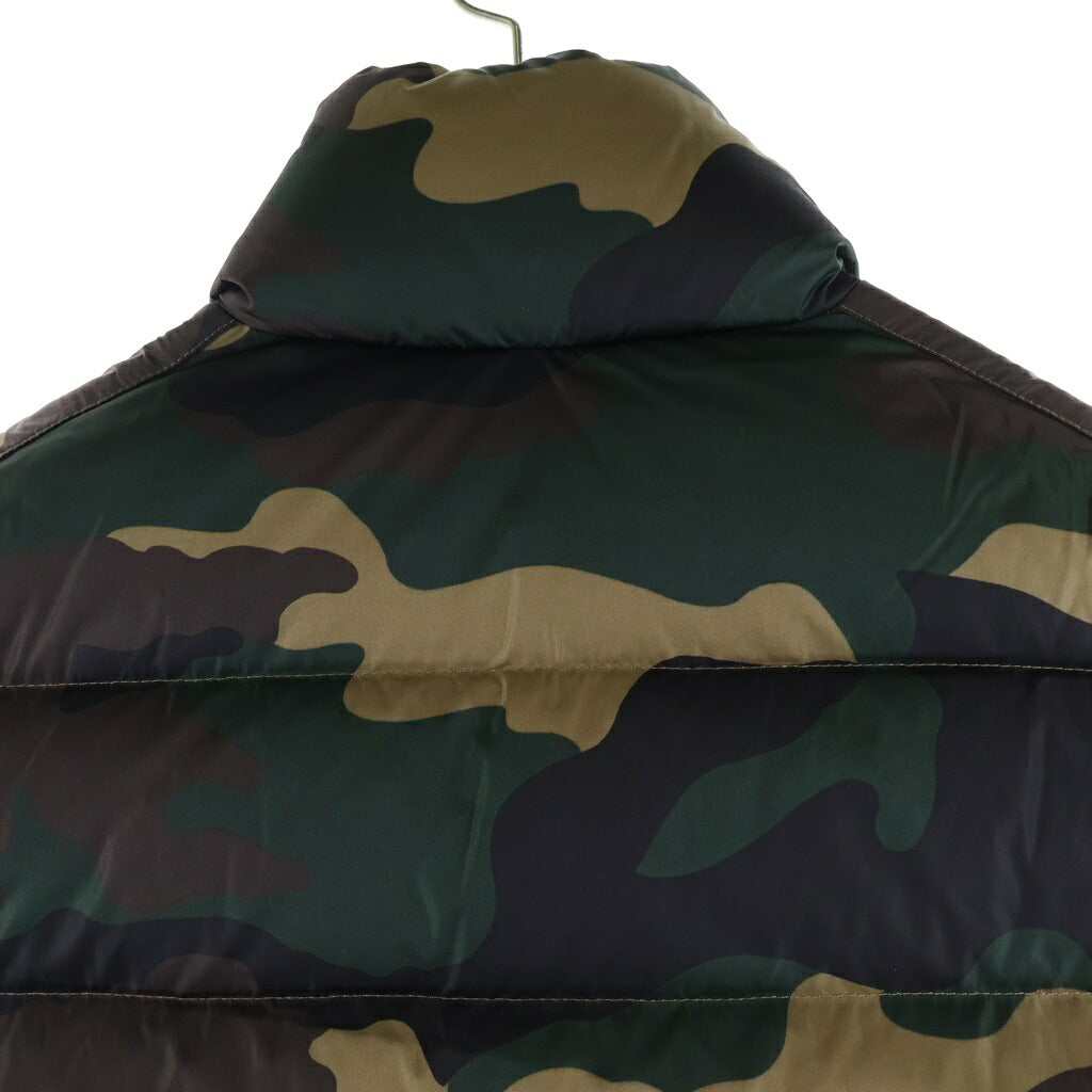 MONCLER(モンクレール) 16AW TIB カモフラ 迷彩総柄 ジップアップ ダウンベスト カーキ B20914335005 53896