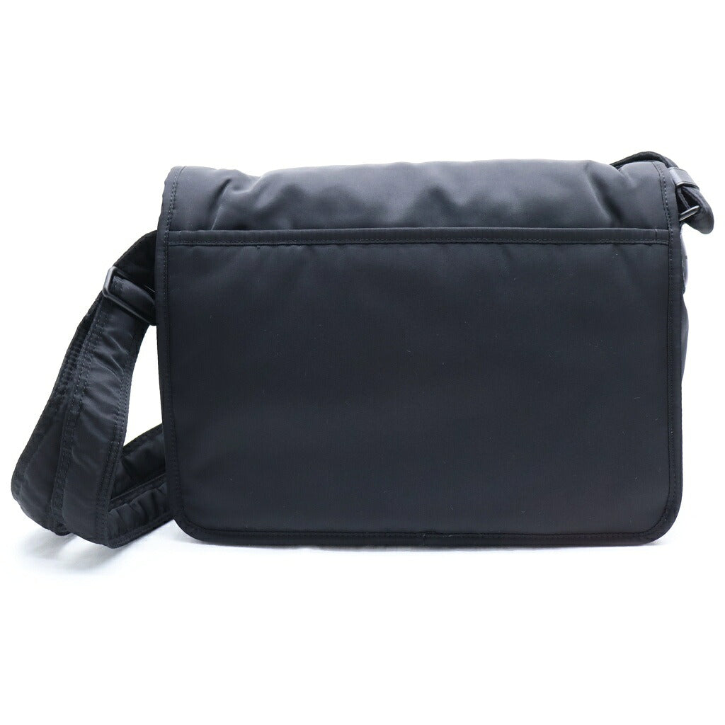 YVES SAINT LAURENT(イヴサンローラン) ニキ カサンドラ メッセンジャーバッグ ショルダーバッグ ブラック ナイロン 757146 ブラック金具