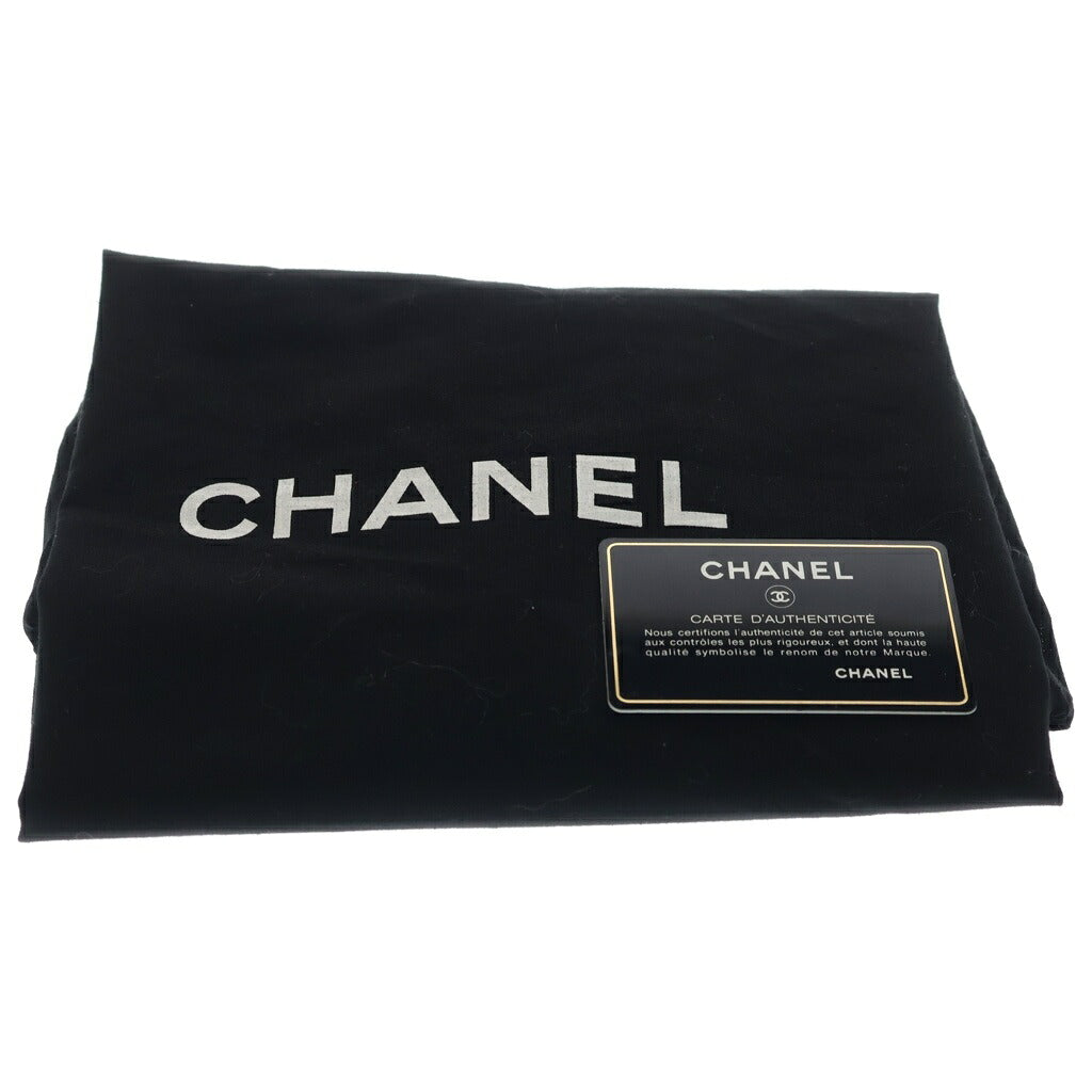 CHANEL(シャネル) ワイルドステッチ 2WAYショルダーバッグ ハンドバッグ トートバッグ ブラック キャビアスキン シルバー金具 シール有 19番台