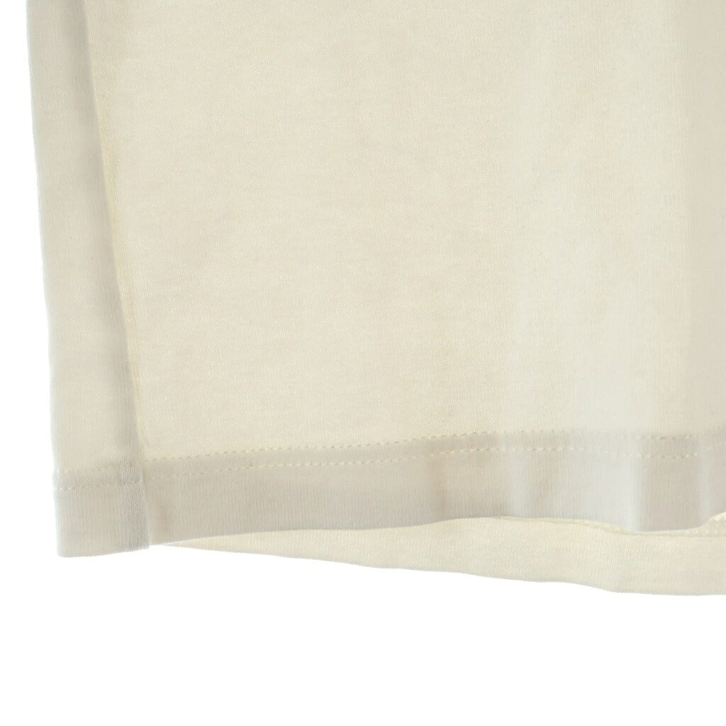 CELINE(セリーヌ) トリオンフ ロゴプリント リンガー半袖Tシャツ クルーネックカットソー ホワイト