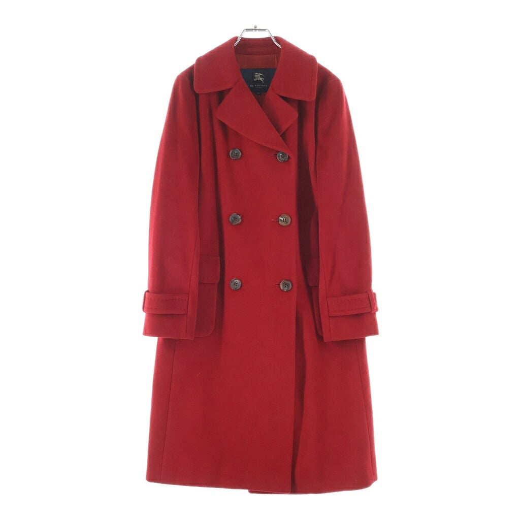 BURBERRY(バーバリー) ウールロングコート ダブルブレストコート レッド