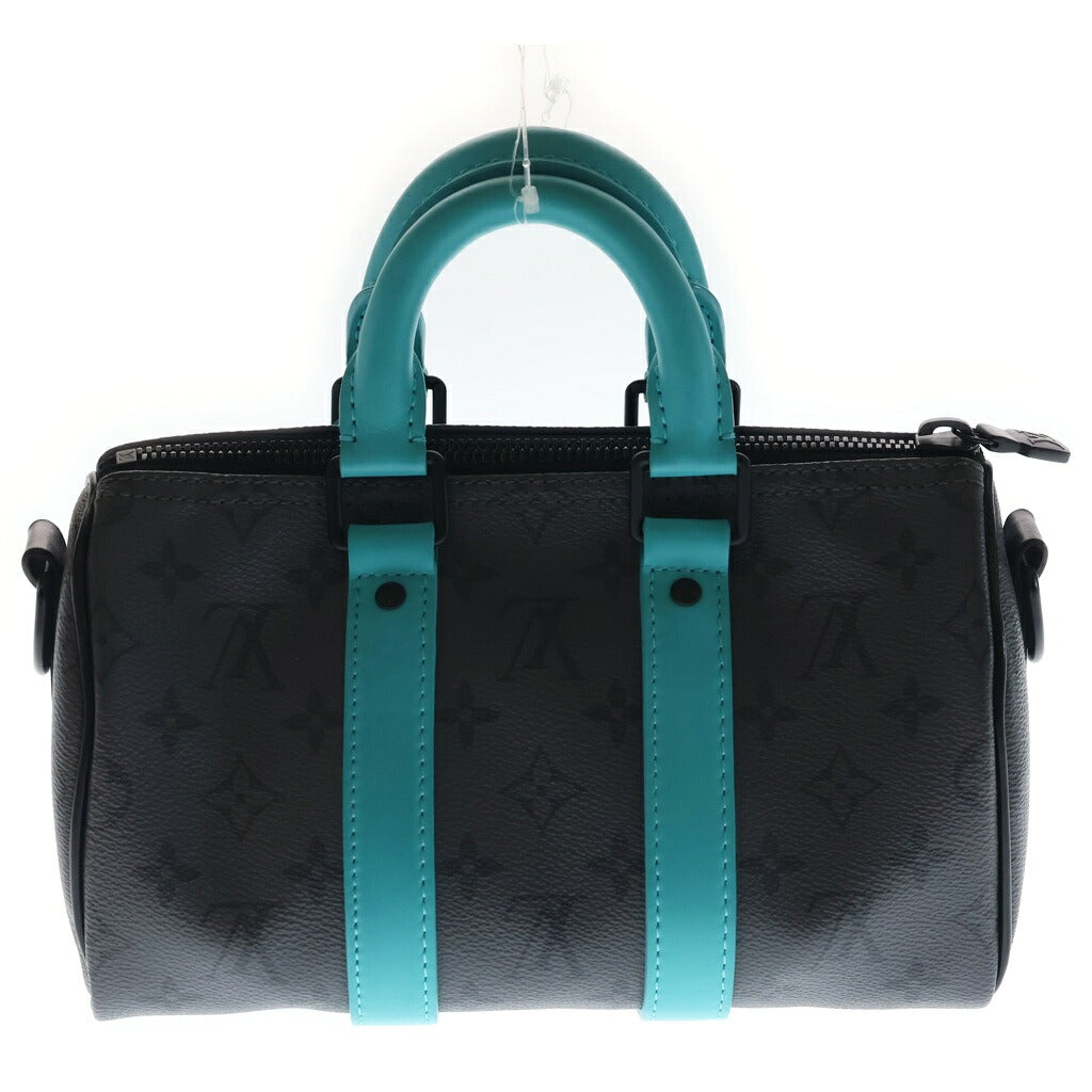 LOUIS VUITTON(ルイヴィトン) モノグラム エクリプス リバース キーポルバンドリエール25 ショルダーバッグ ハンドバッグ 2WAY グレー×ブルー M11645 ICタイプ