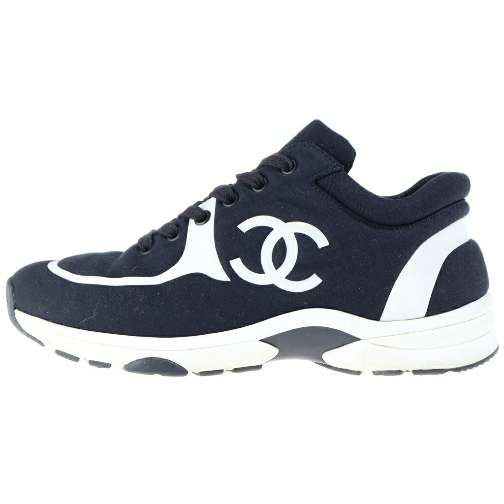 CHANEL(シャネル) ココマーク ファブリック ローカットスニーカーシューズ ブラック G35346