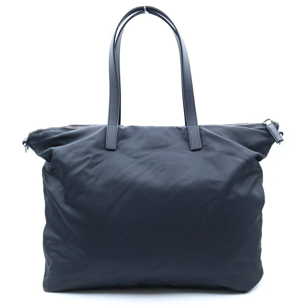 PRADA(プラダ) トライアングルロゴ トートバッグ ショルダーバッグ 2WAY ナイロン×レザー ブラック BR4051