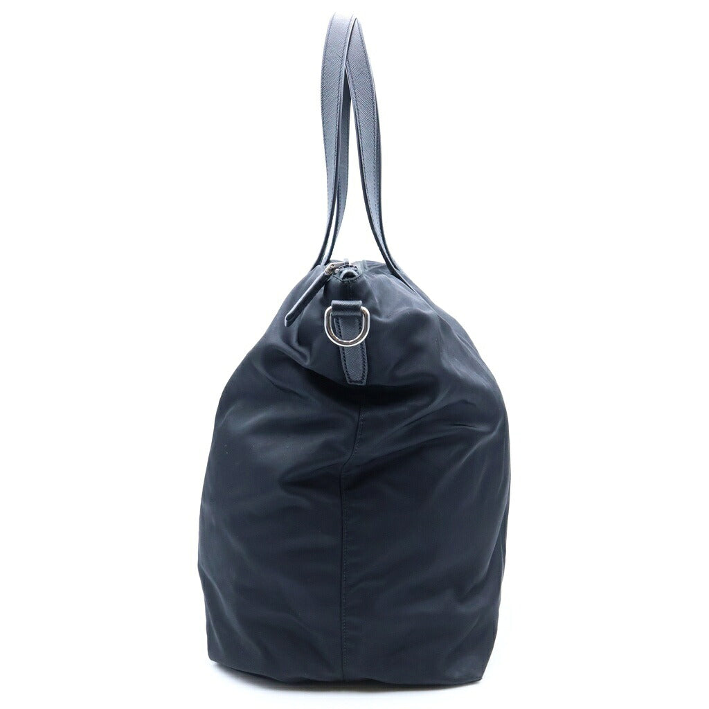 PRADA(プラダ) トライアングルロゴ トートバッグ ショルダーバッグ 2WAY ナイロン×レザー ブラック BR4051