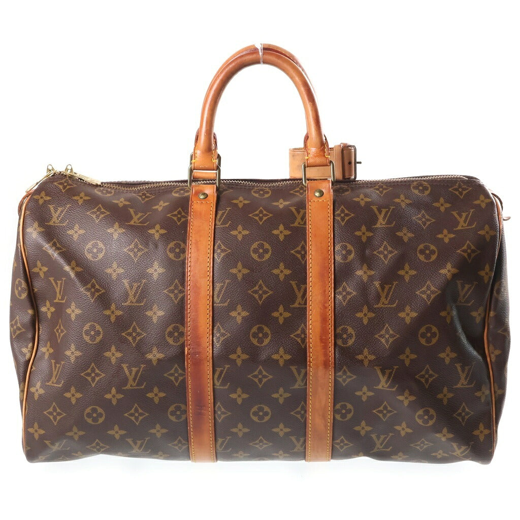 LOUIS VUITTON(ルイヴィトン) キーポル45 バンドリエール ボストンバッグ ハンドバッグ モノグラム PVCレザー ブラウン M41428