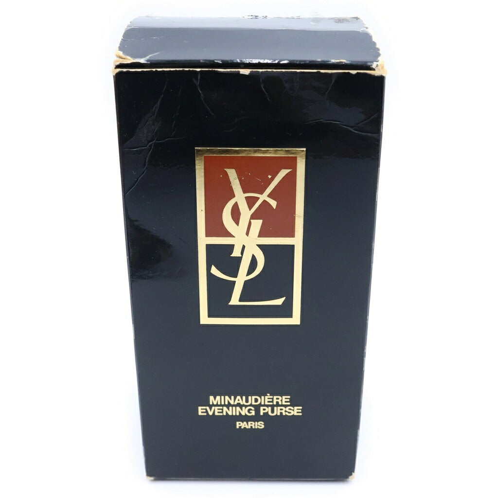 YVES SAINT LAURENT(イヴサンローラン) カサンドラロゴ パーティ タッセル ショルダーバッグ メッキ ゴールド