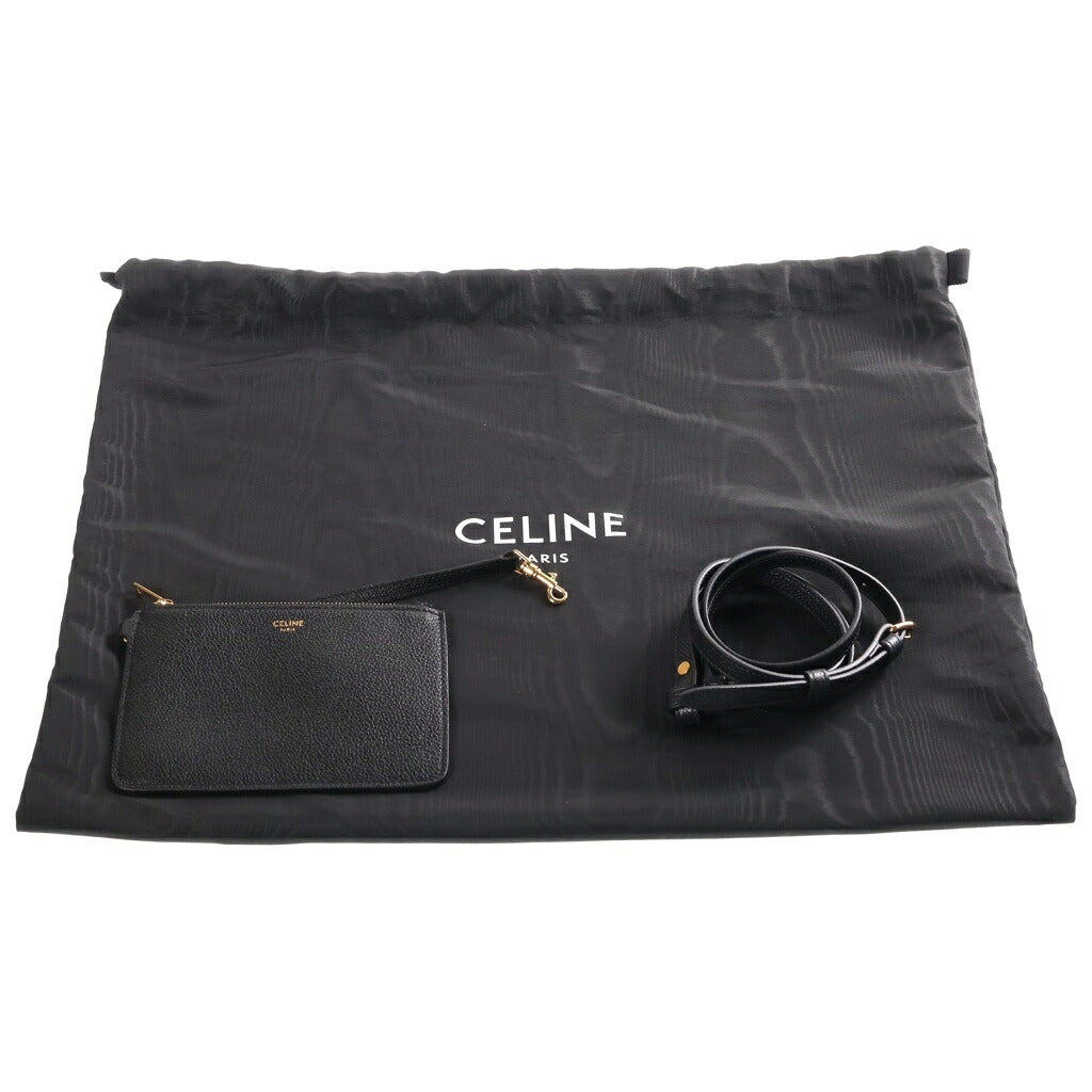 CELINE(セリーヌ) ミニ カバ アナイス ハンドバッグ ショルダーバッグ 2way キュルイ トリオンフ ブラック 121743ENY