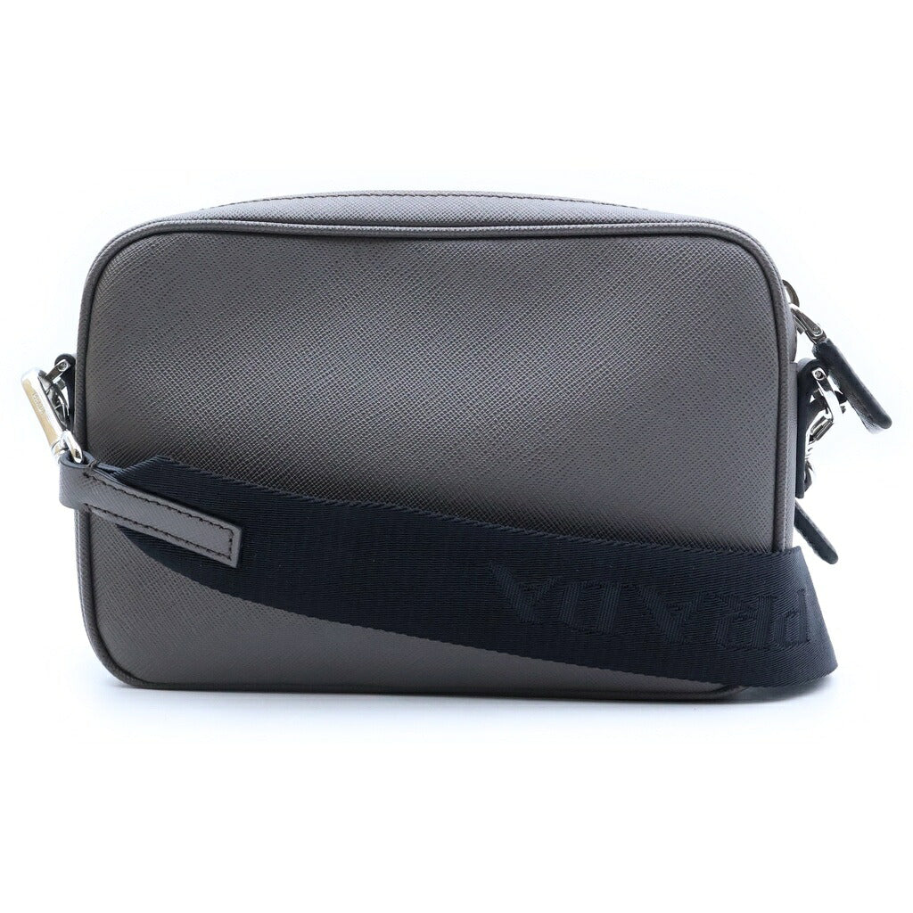 PRADA(プラダ) トライアングルロゴ ショルダーバッグ グレーブラウン サフィアーノレザー 2VH170_9Z2