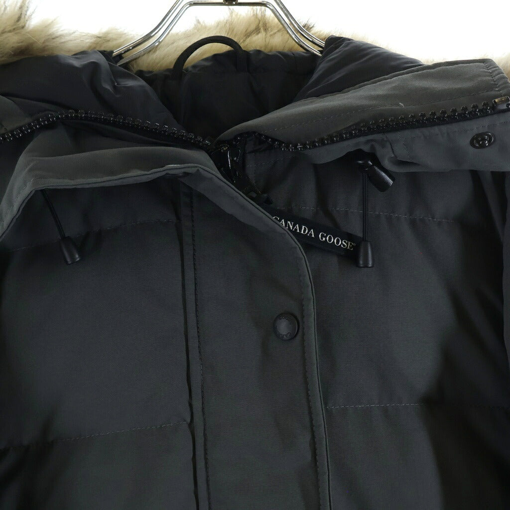 CANADA GOOSE(カナダグース) シェルバーン ファーフードダウンジャケット パーカー グレー 3802LA