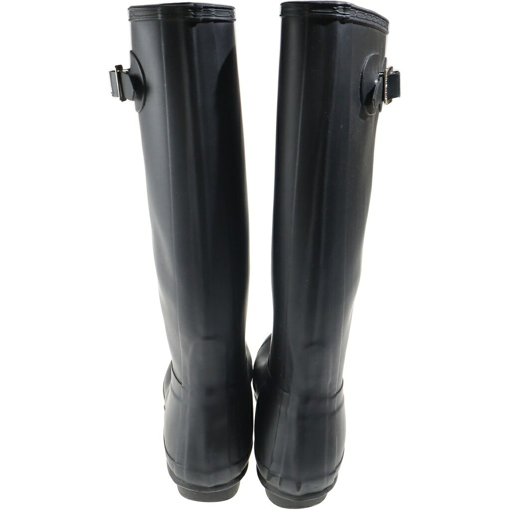 HUNTER(ハンター) オリジナル トール ラバー ロング レインブーツ シューズ ブラック レディース
