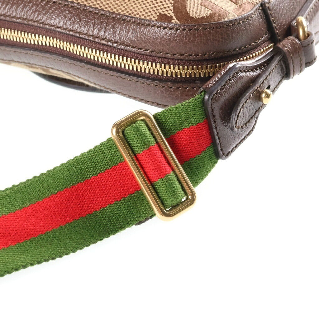 GUCCI(グッチ) ジャンボGG シェリーライン メッセンジャーバッグ ショルダーバッグ キャンバス×レザー ベージュ×ブラウン 675891