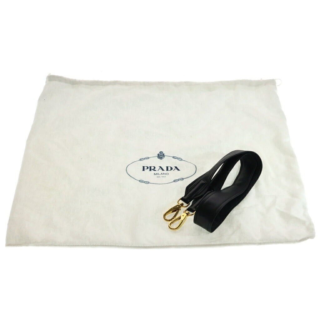 PRADA(プラダ) パデット チェーン ショルダーバッグ キルティング ナッパレザー ブラック